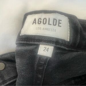 Agolde Riley High Rise Straight Crop From Revolve